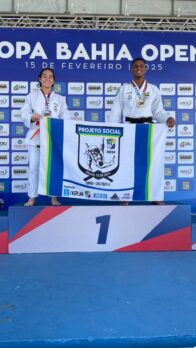 Fanese no pódio: alunos conquistam ouro e prata na 8ª edição da Copa Bahia Open de Judô na Bahia