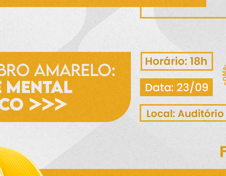 Setembro Amarelo: Coordenação de Enfermagem realiza palestra sobre saúde mental nesta terça(23)