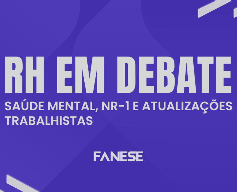 Curso de RH realiza palestra sobre saúde mental, NR-1 e atualizações trabalhistas nesta quarta (10)